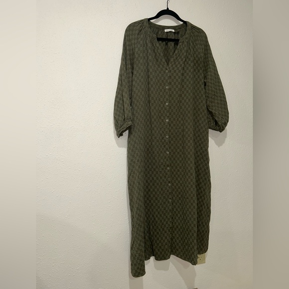 Neuflora Sage Gingham Juneau Dress - Picture 2 of 4